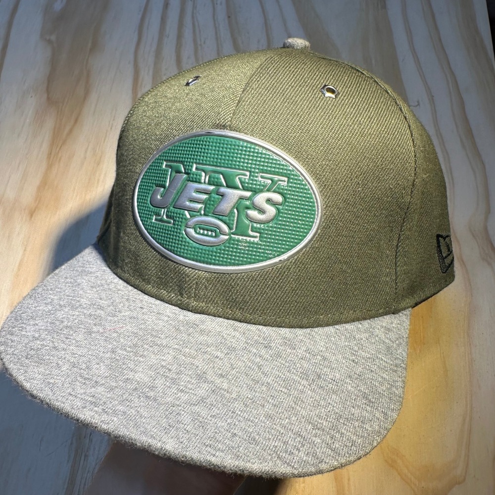 New Era New York Jets NFL Vintage Collection Olive Green Snapback Hat OSFM